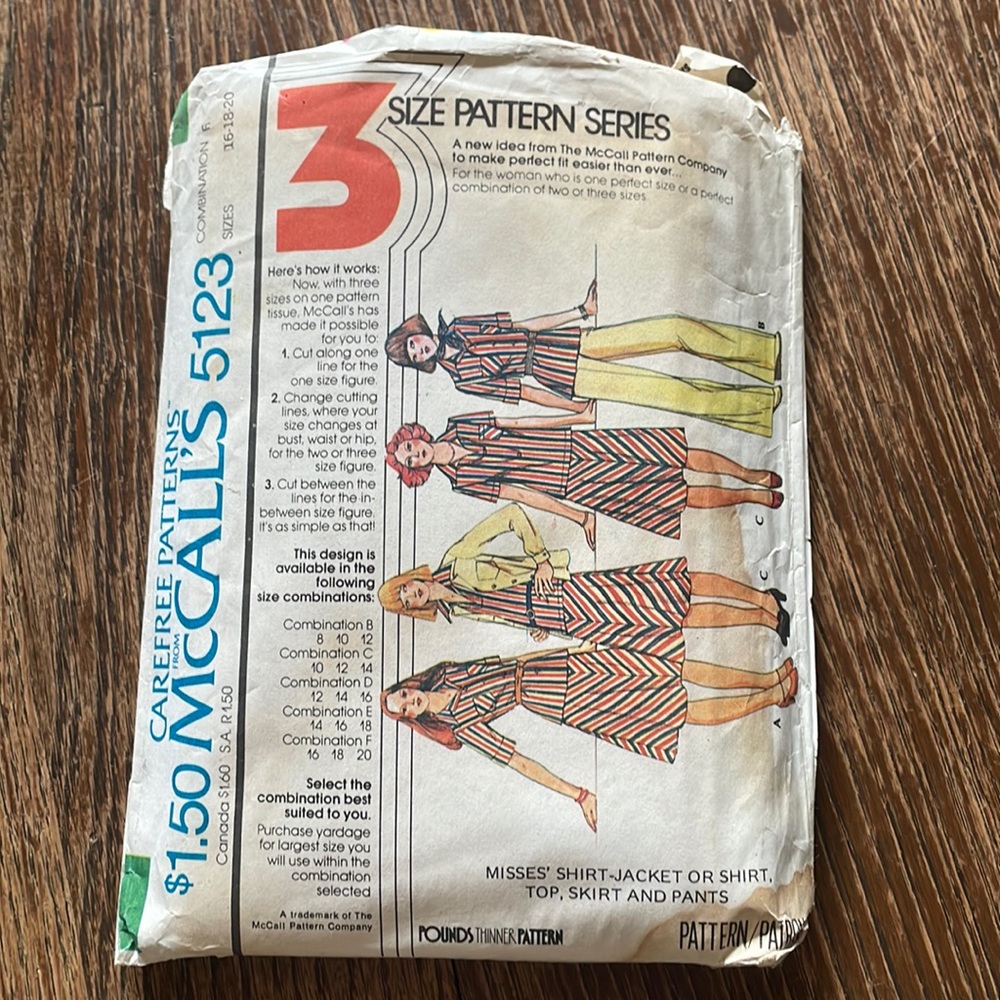 70’s Vintage Sewing Pattern